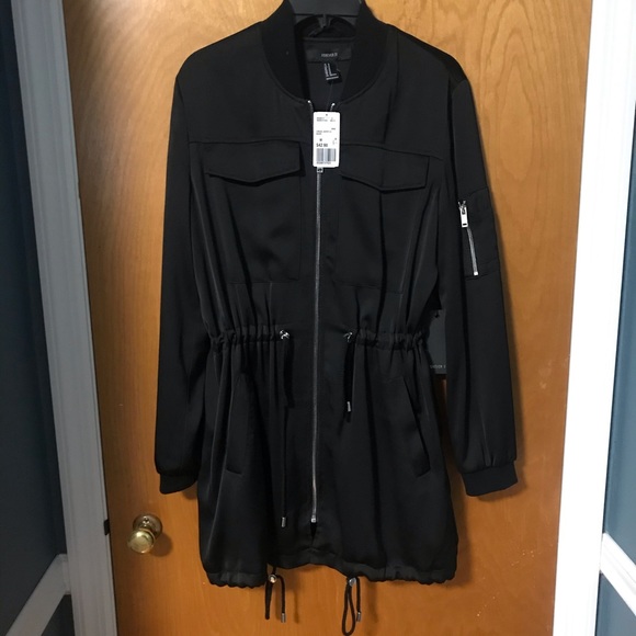 NWT long black jacket - Picture 1 of 4